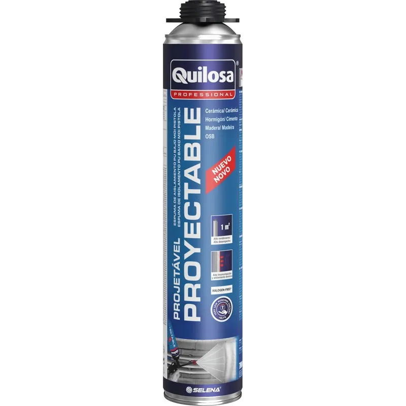 ESPUMA DE AISLAMIENTO PROYECTABLE PISTOLA 700 ML QUILOSA 10053682