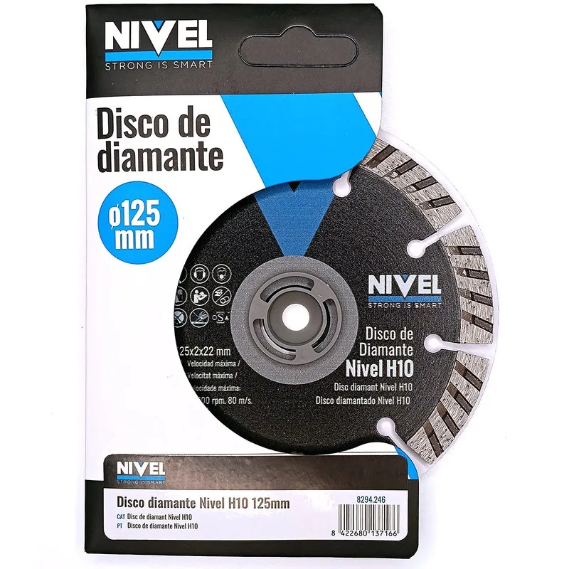 DISCO DIAMANTE BASIC H10 / diametro125MM NIVEL 8294.246