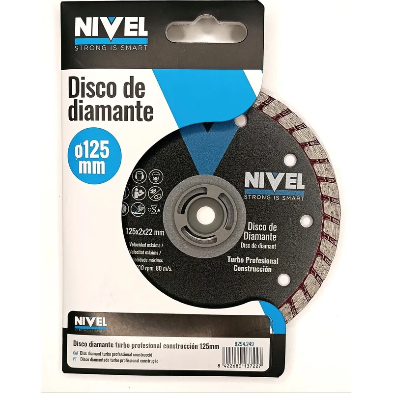 DISCO DIAMANTE TURBO PROFESIONAL diametro125MM. NIVEL 8294.249