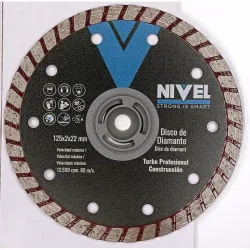 DISCO DIAMANTE TURBO PROFESIONAL diametro125MM. NIVEL 8294.249
