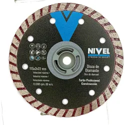 DISCO DIAMANTE TURBO PROFESIONAL diametro115MM. NIVEL 8294.248