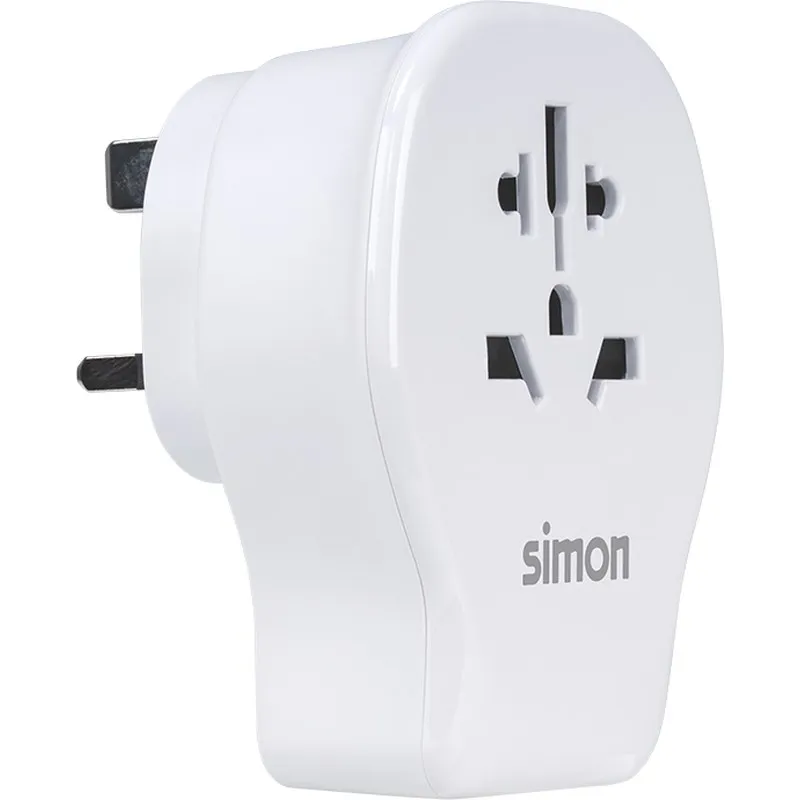ADAPTADOR ENCHUFE VIAJE UNIVERSAL USB A+ 2 USB C 20W BLANCO REINO UNIDO SIMON CL410106