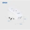 ADAPTADOR ENCHUFE VIAJE UNIVERSAL USB A+ 2 USB C 20W BLANCO REINO UNIDO SIMON CL410106
