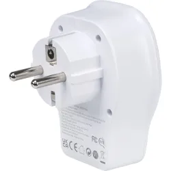 ADAPTADOR ENCHUFE VIAJE UNIVERSAL USB A+ 2 USB C 20W BLANCO EUROPA SIMON CL410103