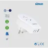 ADAPTADOR ENCHUFE VIAJE UNIVERSAL USB A+ 2 USB C 20W BLANCO EUROPA SIMON CL410103