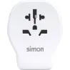 ADAPTADOR ENCHUFE VIAJE UNIVERSAL USB A+ 2 USB C 20W BLANCO EUROPA SIMON CL410103