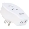 ADAPTADOR ENCHUFE VIAJE UNIVERSAL USB A+ 2 USB C 20W BLANCO USA SIMON CL410104