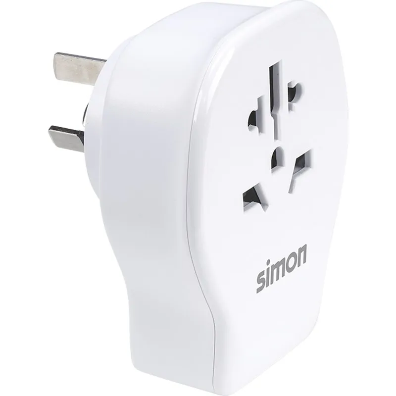 ADAPTADOR ENCHUFE VIAJE UNIVERSAL USB A+ 2 USB C 20W BLANCO CHINA SIMON CL410105