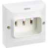 BASE ENCHUFE EMPOTRABLE PARA COCINA 2P+TT 25A 250V BLANCO SIMON G1043631