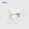 BASE ENCHUFE EMPOTRABLE PARA COCINA 2P+TT 25A 250V BLANCO SIMON G1043631