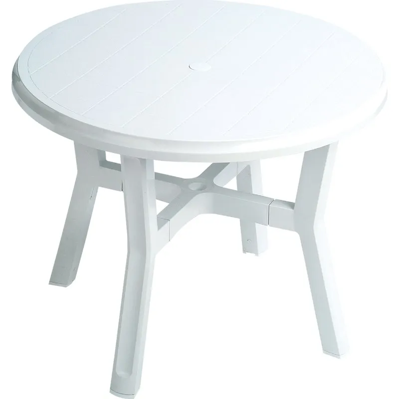 MESA REDONDA BLANCA diametro 95 CM PLASMIR 4050
