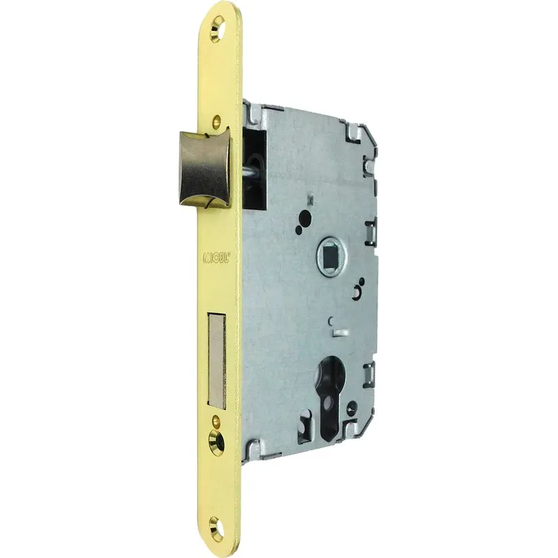 CERRADURA EMBUTIR CANTO REDONDO CRE03 40/47MM LATON MICEL 10817