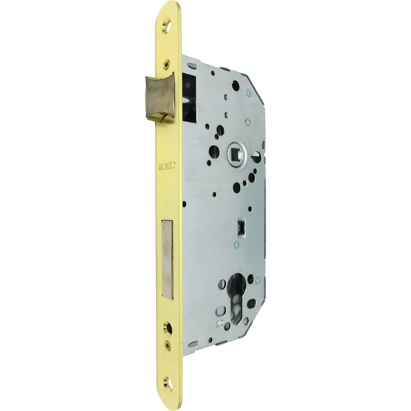CERRADURA EMBUTIR CANTO REDONDO CRE06 50/85MM LATON MICEL 10781