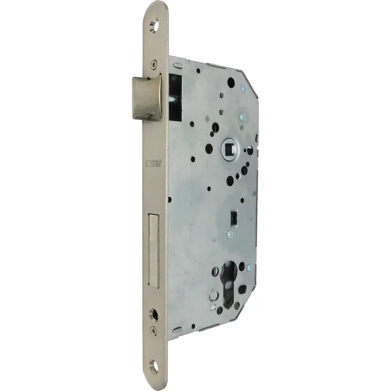 CERRADURA EMBUTIR CANTO REDODNO CRE06 60/85MM NIQUEL SATINADO MICEL 10821
