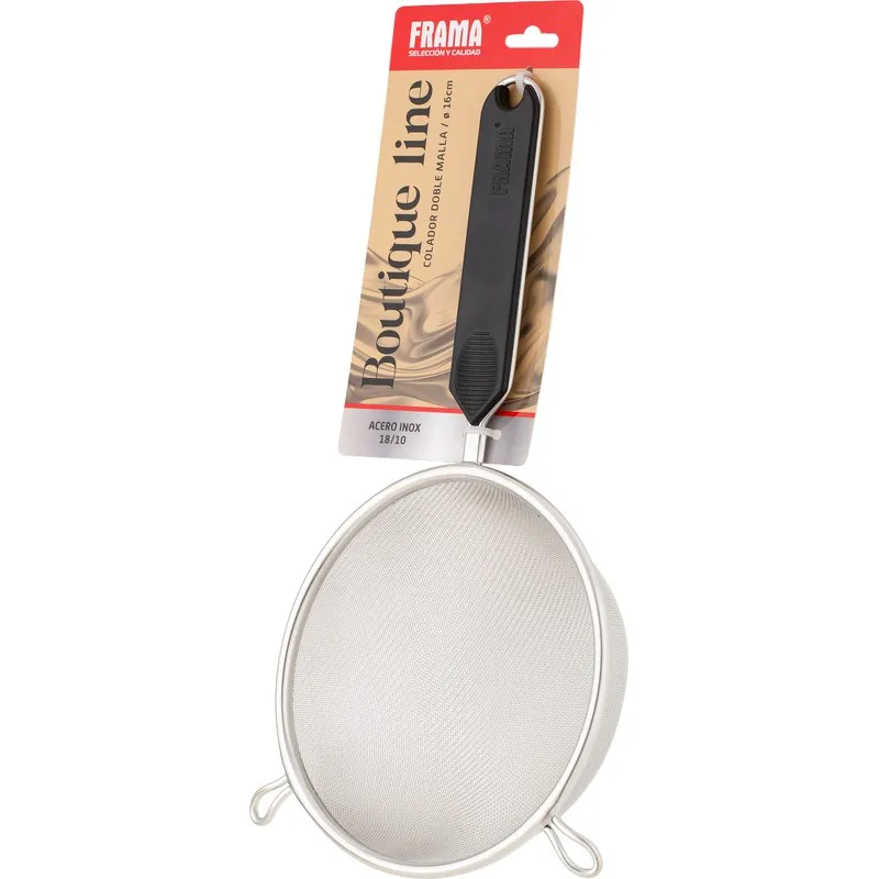 COLADOR INOX DOBLE MALLA 16CM 5549