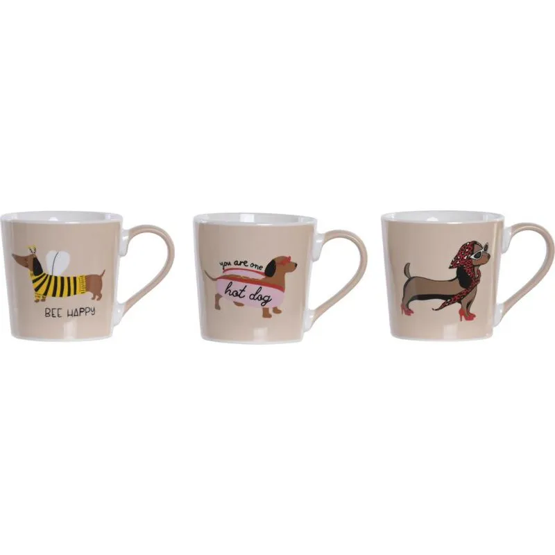 MUG PORCELANA PERRO 400ML SURTIDO ITEM PC-228219