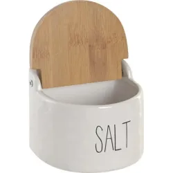 SALERO PORCELANA BAMBU BLANCO 12X11X11CM ITEM PC-228488