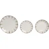 VAJILLA 18 PIEZAS PORCELANA VERDE 26,8X26,8X2,8CM ITEM PC-223607