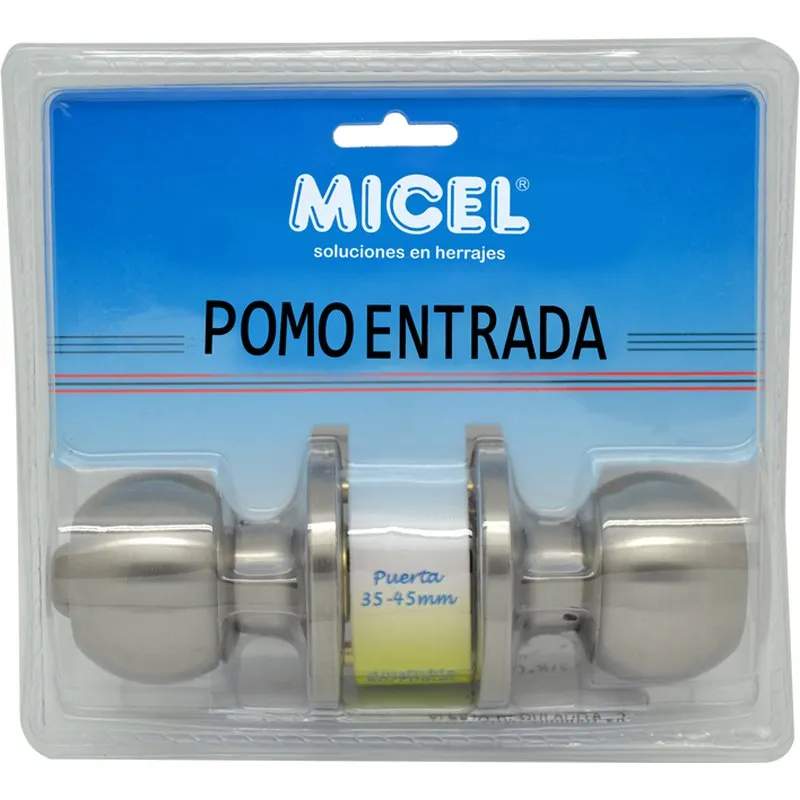 POMO PUERTA BOLA ENTRADA PP07 INOX MICEL 11154