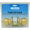 POMO PUERTA BOLA ENTRADA PP07 LATON PULIDO MICEL 11153