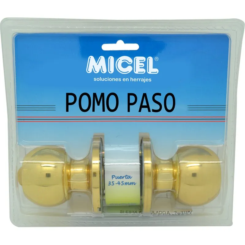 POMO PUERTA BOLA PASO PP07 LATON PULIPO MICEL 11159
