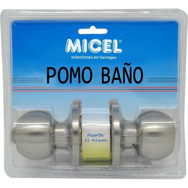 POMO PUERTA BOLA BAÑO PP07 INOX MICEL 11156