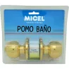 POMO PUERTA BOLA BAÑO PP07 LATON PULIDO MICEL 11155