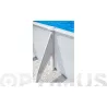 PISCINA OVALALADA ACERO FILTRO ARENA 610 X 375 X 120 CM BLANCA GRE KIT610ECO
