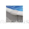 PISCINA OVALALADA ACERO FILTRO ARENA 610 X 375 X 120 CM BLANCA GRE KIT610ECO