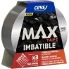 CINTA AMERICANA MAX TAPE 25M X 48MM PLATA CEYS 507666