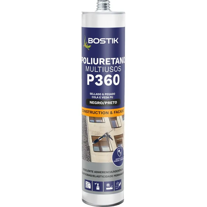 MASILLA POLIURETANO MULTIUSOS P360 300 ML NEGRO BOSTIK 30615694