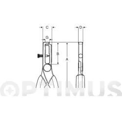 ALICATE PELACABLE 150 MM BAHCO 2223 G-150