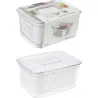 CONTENEDOR ALIMENTOS CON REJILLA 1600ML 21X15,3X10,5CM IMPORT 176000520