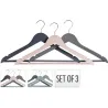PERCHA EUCALIPTO SET 3 UNIDADES SURTIDA IMPORT KH3000030