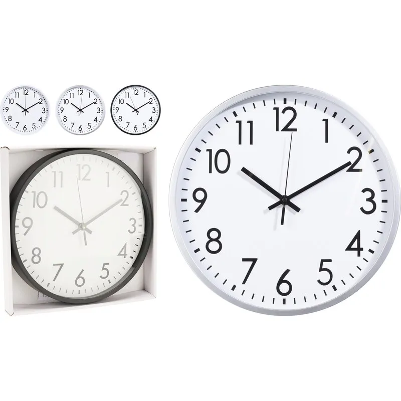 RELOJ PARED 30CM SURTIDO IMPORT 837000110