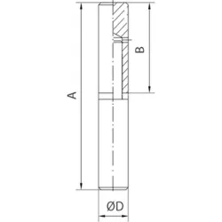 PERNIO NUDO 12 X 70 MM CON ARANDELA 45 UNIDADES ESTEBRO 4