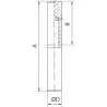 PERNIO NUDO 22 X 120 MM CON ARANDELA 16 UNIDADES ESTEBRO 16