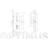 CERRADURA EMBUTIR SERIE 1500 1505 BICROMATADO35 MCM 1505-0-35