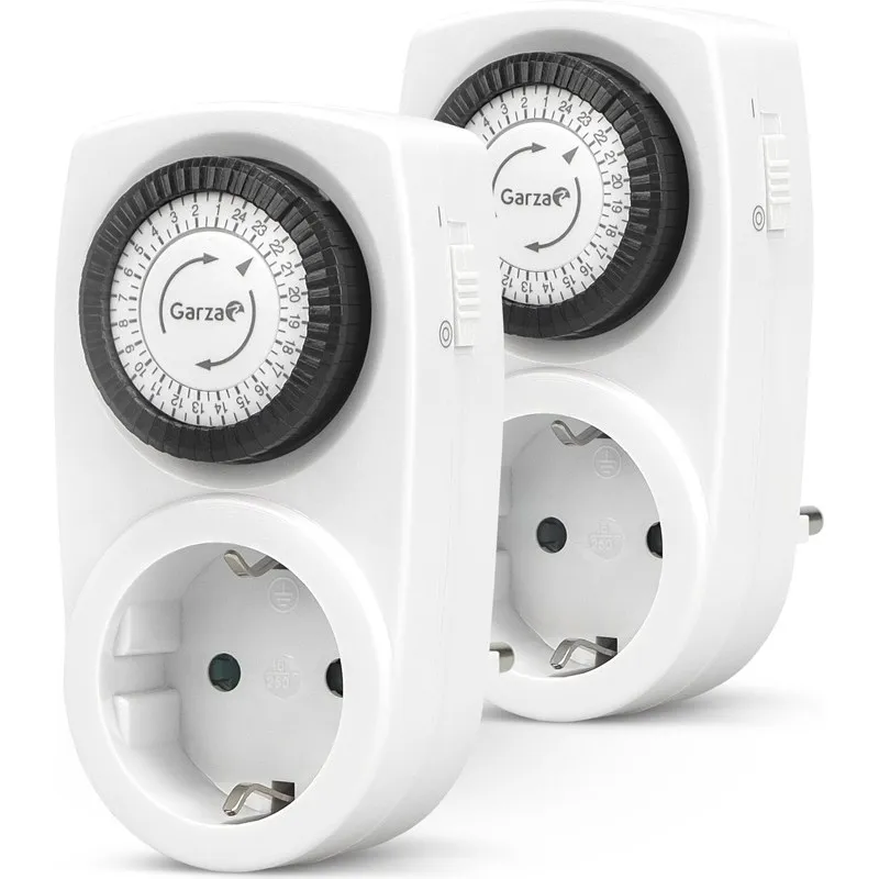PACK 2 TEMPORIZADORES ANALOGICOS GARZA PROGRAMACIÓN 24H 3680W GARZA 400604G