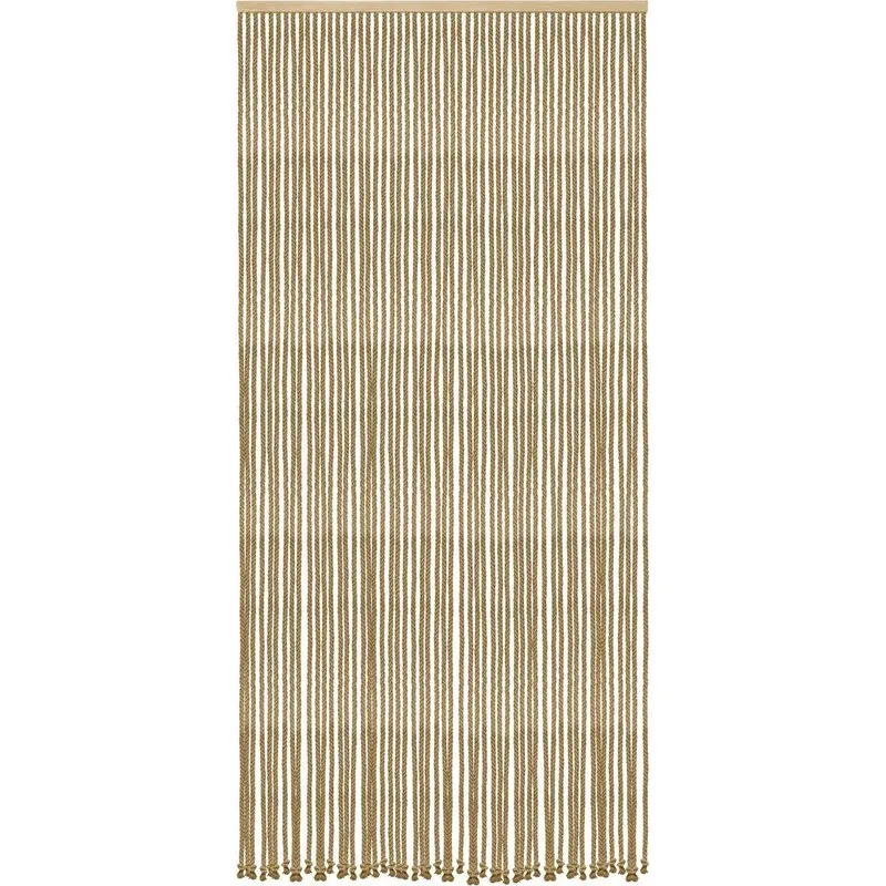 CORTINA PARA PUERTA ALGODON/POLIESTER CUERDA TRENZADA 90 X 200 CM - YUTE 5530061