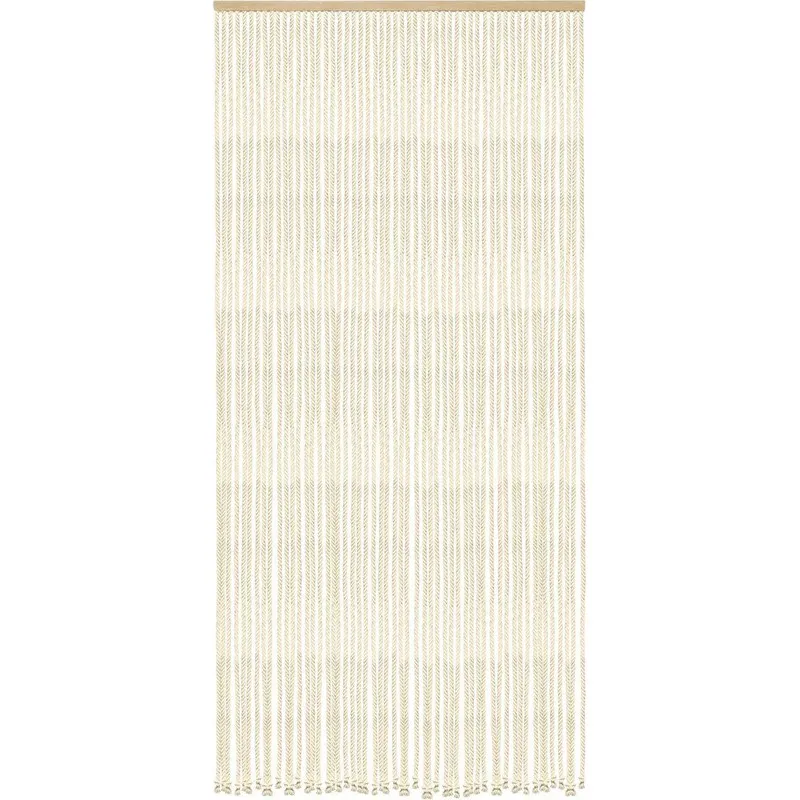 CORTINA PARA PUERTA ALGODON/POLIESTER CUERDA TRENZADA 90 X 200 CM - CRUDO 5530003