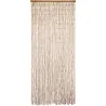 CORTINA PARA PUERTA ALGODON/POLIESTER CUERDA TRENZADA FEUILLE 90 X 200 CM - CRUDO 5530804