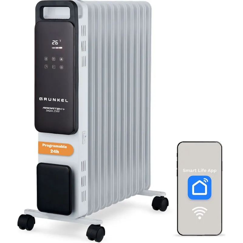 RADIADOR ACEITE DIGITAL WIFI 2500W 11 ELEMENTOS GRUNKEL RD-2500PRO