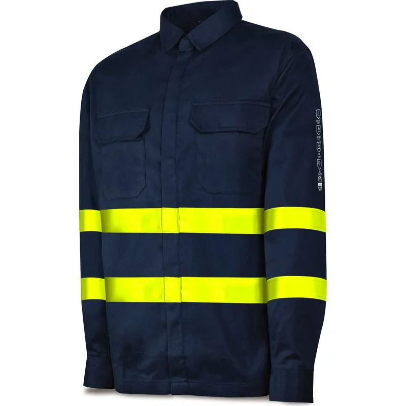 CAMISA IGNIFUGA/ANTIESTATICA MULTINORMA AV AZUL MARINO TALLA 41-42 MARCA 988CAIAVAM