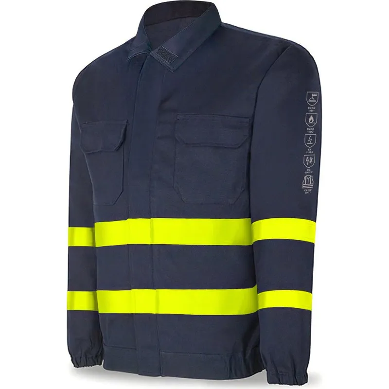 CHAQUETA IGNIFUGA/ANTIESTATICA MULTINORMA AV AZUL MARINO TALLA 60-62 MARCA 988CIAVAM