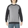 SUDADERA CUELLO REDONDO LAGORAI GRIS-NEGRO TALLA M ISSALINE 04826