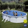 PISCINA OVLADA ACERO FILTRO CARTUCHO 3,8M3 500X300X120CM BLANCA GRE KITPROV503