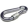 MOSQUETON BOMBERO DIN5299 CINCADO CON SEGURO diametro 9X90 MM 250 KG 25UDS UNIQ 9552902