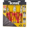 JUEGO DE ALICATES, VDE, 3 PIEZAS IRONSIDE 103849