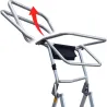 ESCALERA PLEGABLE CON PLATAFORMA 3 PELDAÑOS FARAONE PLS-C3